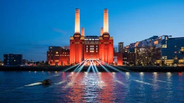Battersea Power Station seen from across the Thames