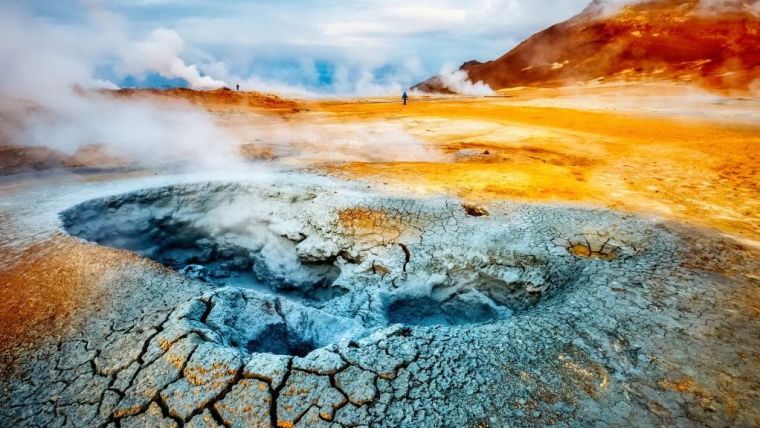 A new method could help to extract critical metals from fluids in geothermal systems, including elements that are essential for green technologies. This image shows the geothermal area, Hverir (Hverarond), in Iceland. Image source: Shutterstock.