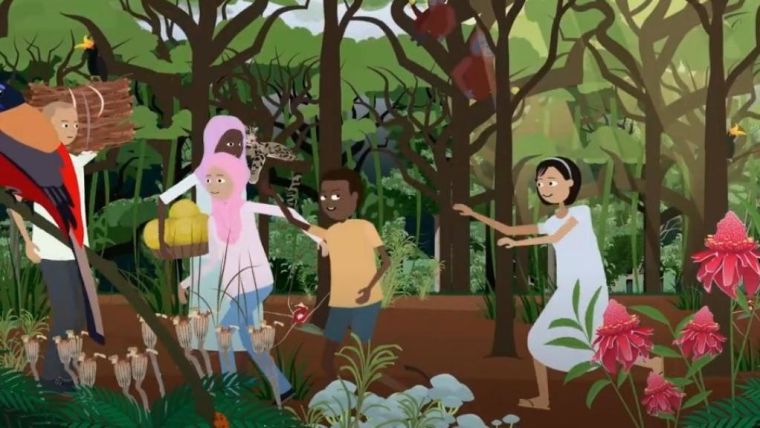 Still from animation 'How do you estimate the condition of a forest?'