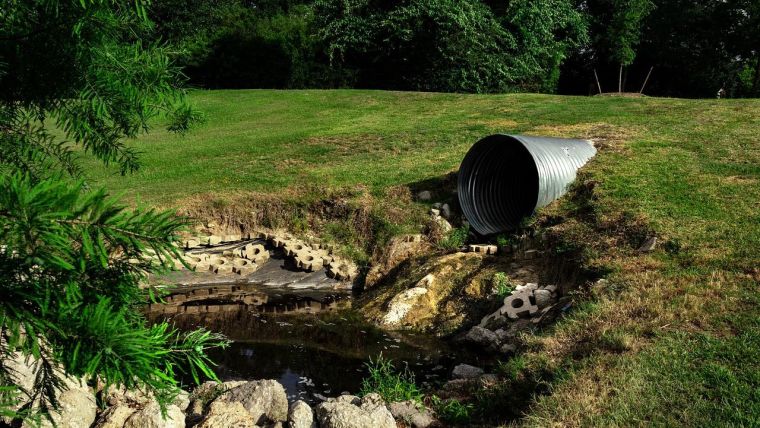 An image showing a sewage pipe