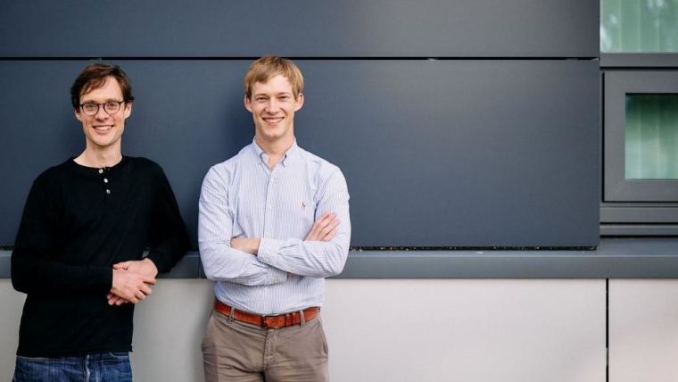 Oxford Ionics co-founders, Dr Tom Harty, left, and Dr Chris Ballance, right
