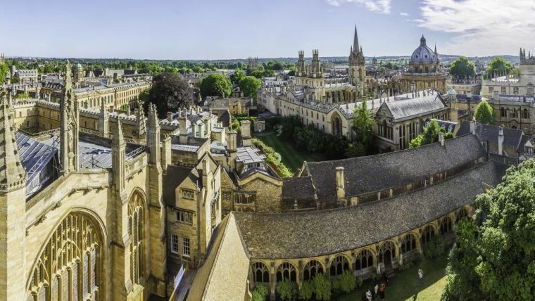 Spires of Oxford (aerial view)