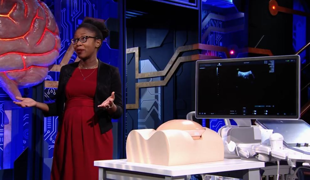 Ana Namburete at the Royal Society Christmas Lectures