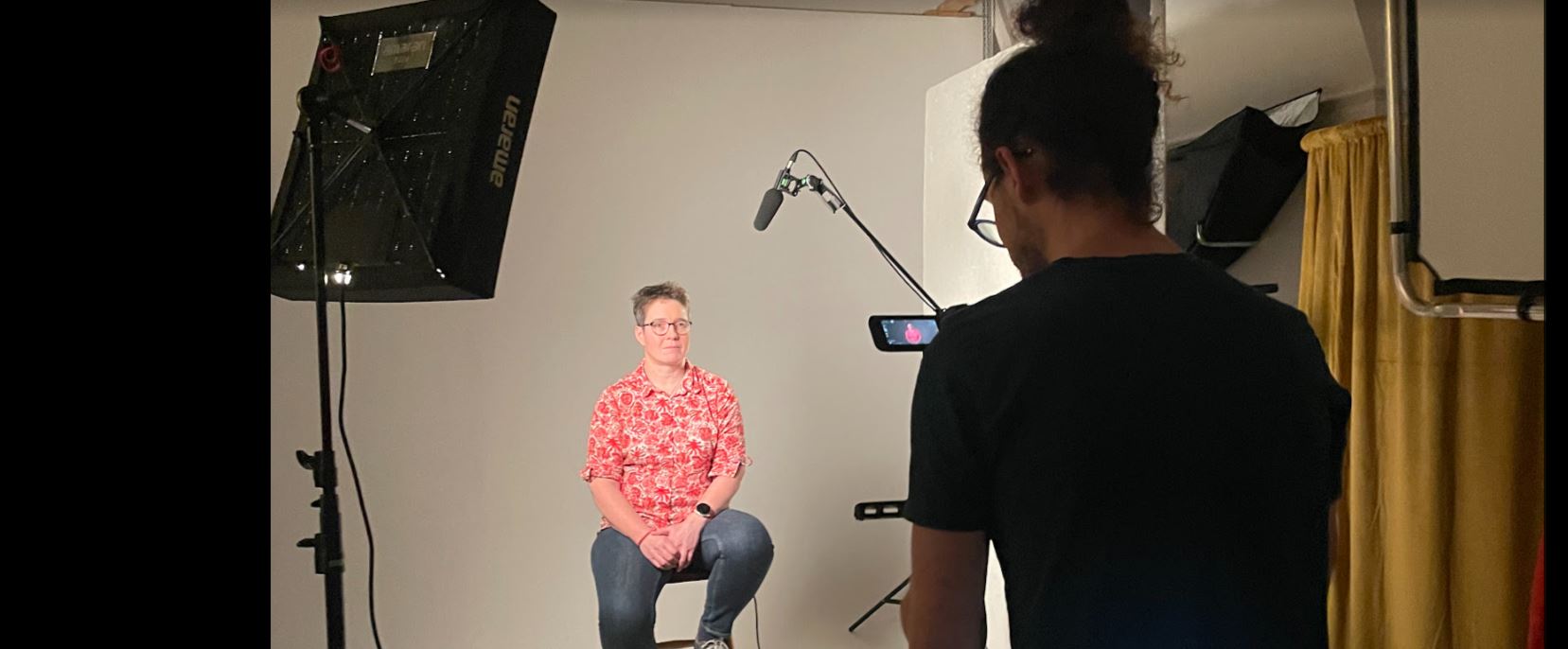 Behind the scenes of filming the Women in AI at Oxford profile series